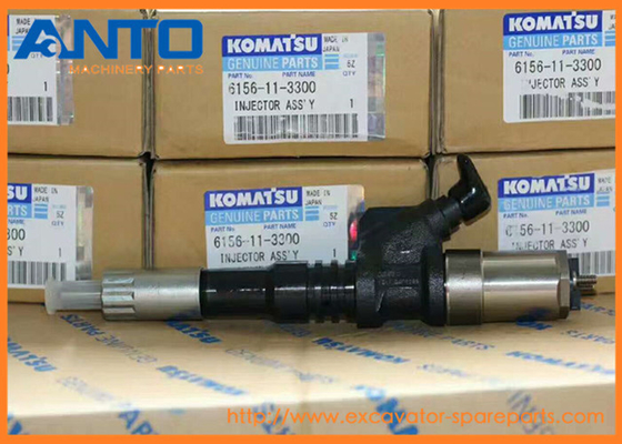 6156-11-3300 6156113300 inyector de combustible del motor del excavador SA6D125-3 de KOMATSU PC400-7
