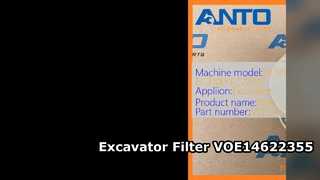 Filtro de excavadora VOE14622355 para EC200B EC210B