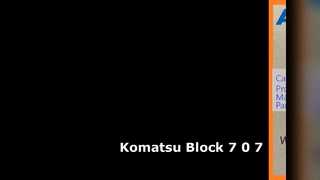 Bloque de excavadora Komatsu 7-0-7 PC70-8
