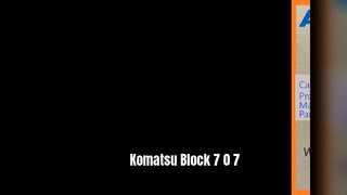 Bloque de excavadora Komatsu 7 0 7 PC70-8