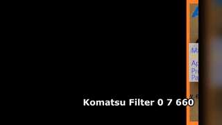 Filtro de excavadora Komatsu 0 7 660