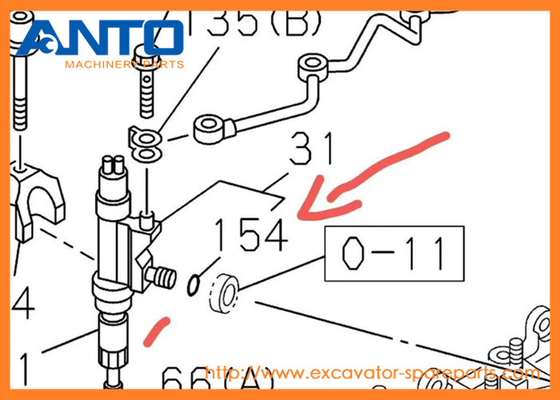 0-95690111-0 9-09561111-0 Gasket HITACHI piezas de repuesto de excavadoras para ZX350H-3 ZX400W-3