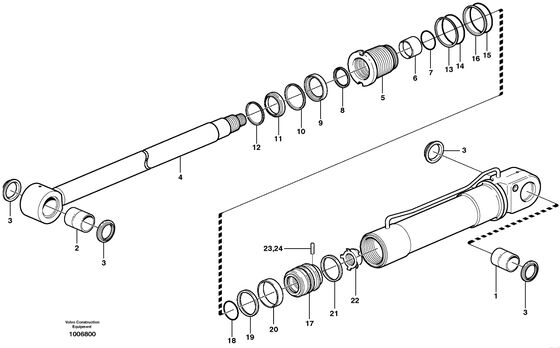 VOE990596 O-Ring Excavator Spare Parts For Vo-Lvo EC160B EC160C EC160D EC160E EC170D