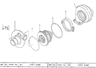 turbocompresor de 5I8122 5I-8122 para el motor 312 3064 de  311 del excavador
