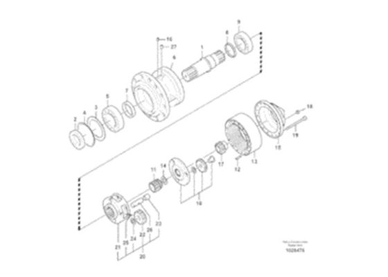 VOE EC330B VOE14547261 que lleva 14547261 el excavador Parts