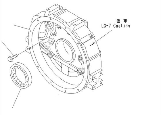 Excavador posterior Spare Parts del sello 6140-21-1341 PC100-6 4D95 KOMATSU